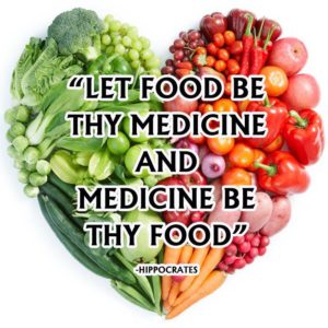 Let food be thy medicine and medicine be thy food. Hippocrates