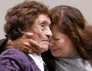 Mum And Daughter At Parting