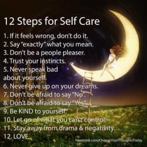 Twelve Steps For Self Care