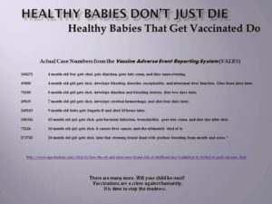 Healthy Babies Do Not Just Die