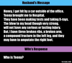Husband's SMS