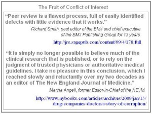 Peer Review Conflict Of Interest