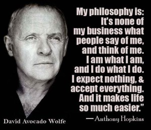 Anthony Hopkins Philosophy