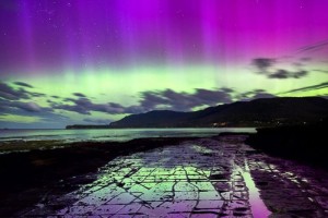 Southern Aurora Over Tessellated Pavement of Tasman Peninsular