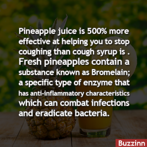 Pineapple Juice Better Than Cough Syrup