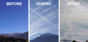 Before During After Chemtrails