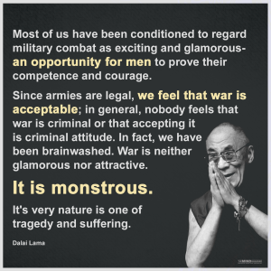War Is NOT Glorious! Was Is Monstrous!