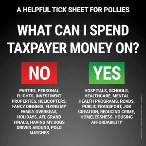 A Cheat Sheet For Valid Expenditure for Politicians