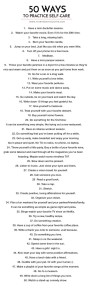 50 Ways To Care For You