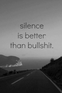 Silence Is Better