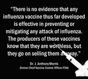 No Evidence Flu Vaccine Works