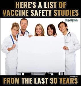 NO Vaccine Safety Studies