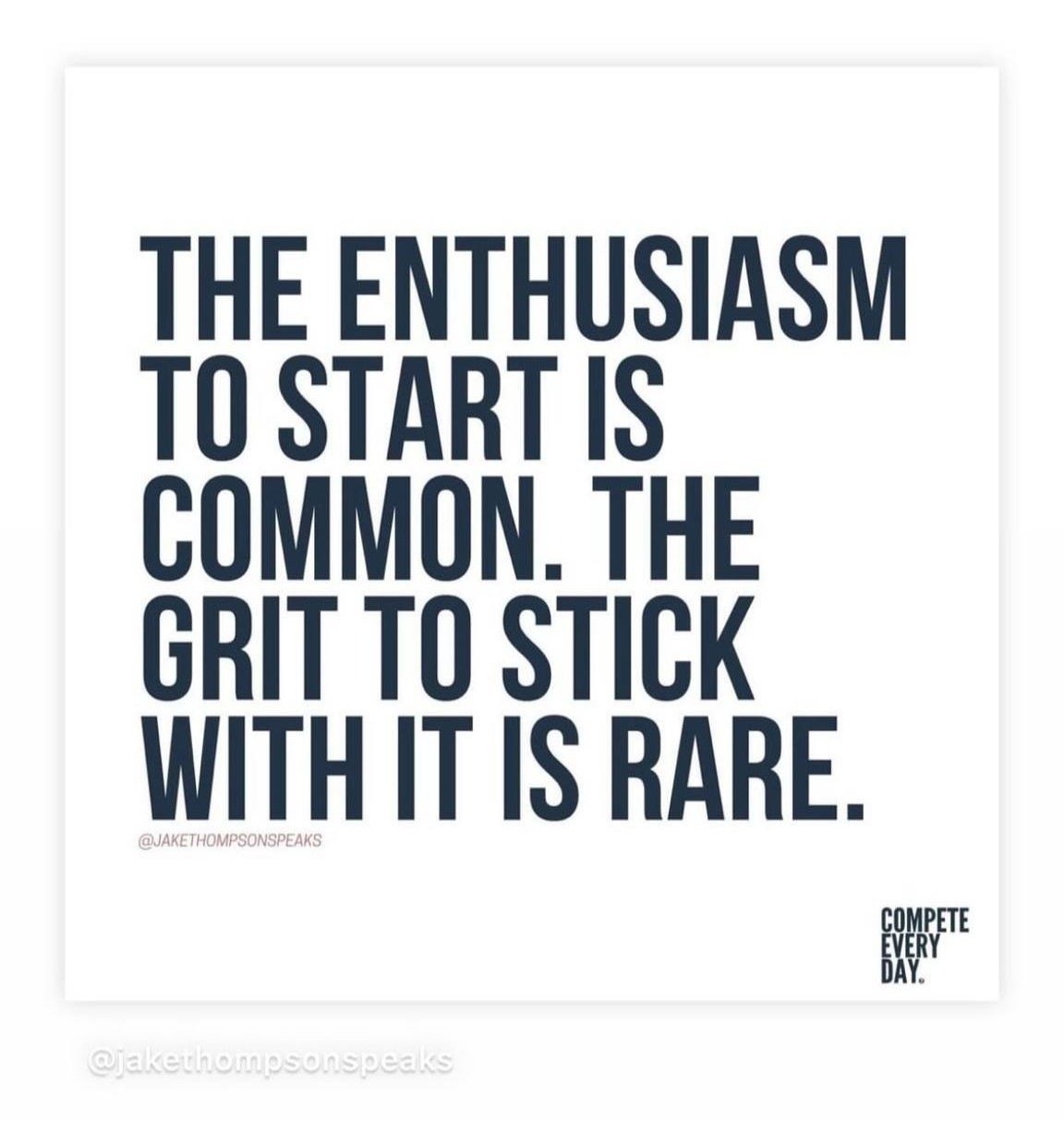 Enthusiasm vs Grit