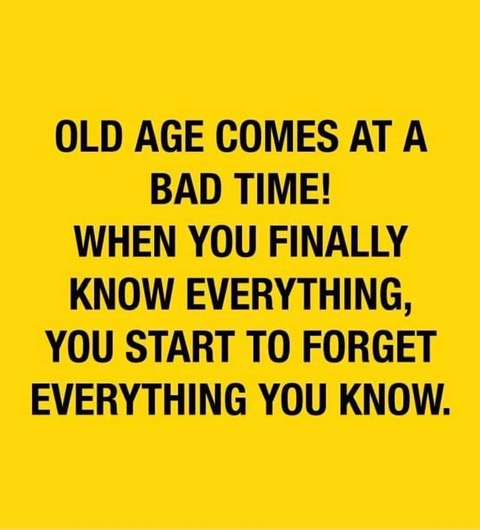 Old Age Comes At A Bad Time